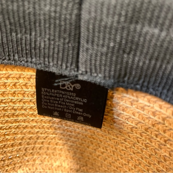 D&Y Black and Tan Paper Hat - Picture 7 of 9